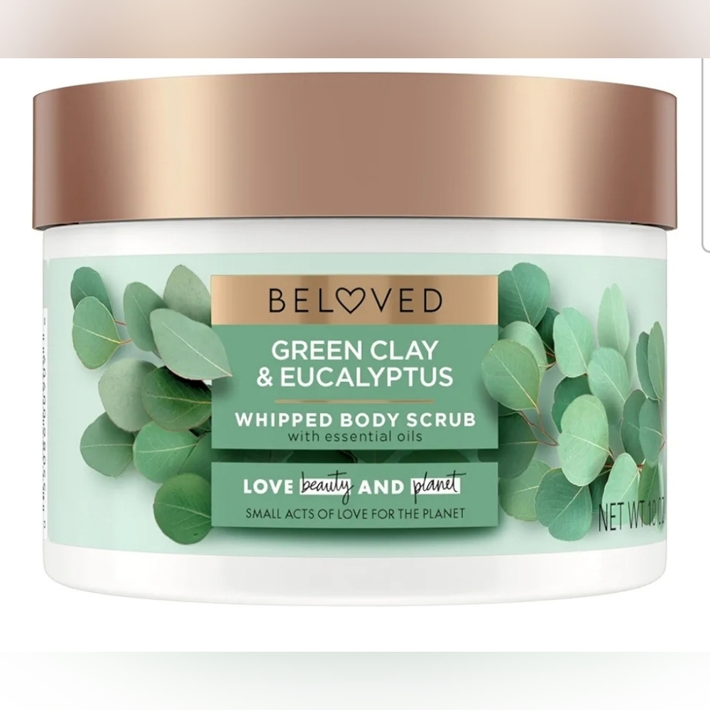 Beloved Green Clay & Eucalyptus Body Scrub 10 oz